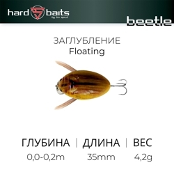 Воблер / Sprut Beetle 35F (Floating/35mm/4,2g/0,0-0,2m/MAY)